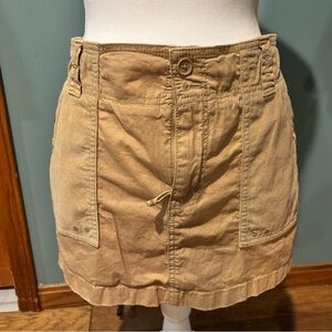 Abercrombie & Fitch Tan Mini Skirt Medium